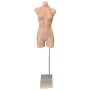 Female Plastic Torso with Base Black