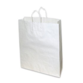 Medium White Paper Bag 340x95x480 (pack 100)