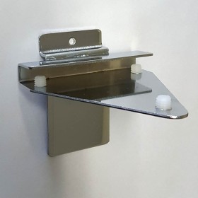 Shelf Bracket for 5mm-10mm glass shelf Chrome