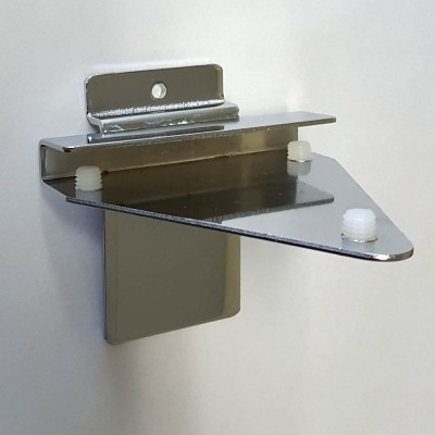Shelf Bracket for 5mm-10mm glass shelf Chrome