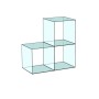 Cube 3 Stepped Glass Display