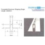 Concealed Aluminum Stripping Single 2400mm