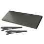 Metal Gondola Shelf with 2 Brackets Black/Hammertone