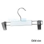 Child Timber Clip Hanger White