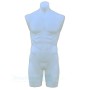 Male Plastic Torso with Base White