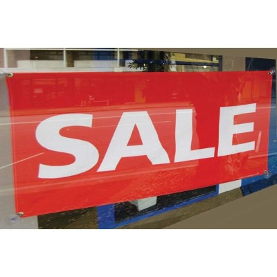 Polyester "SALE" Flag with suction cups