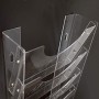 Landscape Acrylic Wall Mounted Brochure Magazine Holder 10XA4