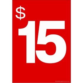 "$15" - Sign Cards -  5 Pack 