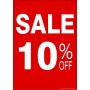 "SALE 10% OFF" - Sign Cards - 5 Pack 