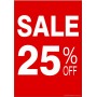 "SALE 25% OFF" - Sign Cards - 5 Pack 