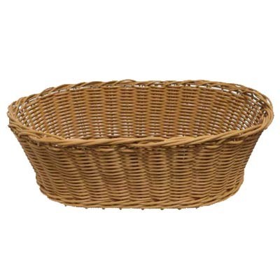 Grocery Display Rectangular Wicker Basket with Handles