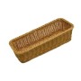 Grocery Display Rectangular Wicker Basket Narrow