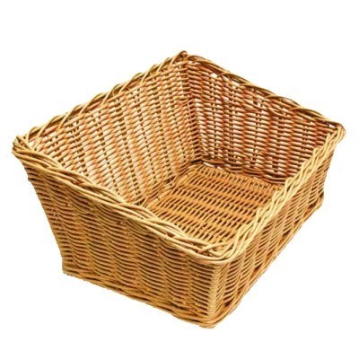 Grocery Display  Wicker Basket Slant Large