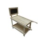Grocery Display Wooden Cart with Blackboard