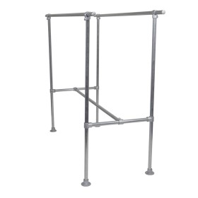 Industrial Double Clothes Rack Model 2 Galvanised