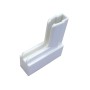  L Shape Magnet Sign Holder White