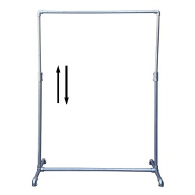 Industrial Single Clothes Rack Adjustable Galvanised