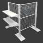 POS corner mesh gondola 