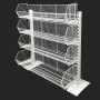HEAVY DUTY POS Wire Basket Stand 
