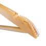 Adult Wood Shirt Hanger Natural with Rubber grip on Sholders and Timber Bar