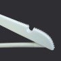 Adult Wood Shirt Hanger White with Rubber grip on Sholders and Timber Bar