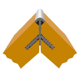 Stickman Round Corner No Leg Extrusion 90° Profile 5000mm