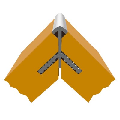 Stickman Round Corner No Leg Extrusion 90° Profile 5000mm