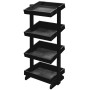 4 Tier Wooden Grocery Display Stand