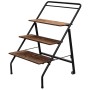 3-Tier trolley with wooden shelves