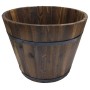 Grocery Display Wood Barrel 