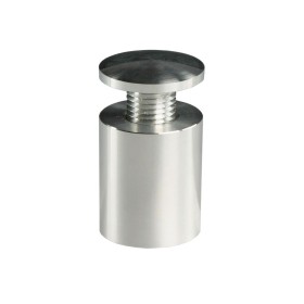 Standoff Dome Top 19mm x 25mm Satin Silver