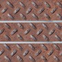 Rusty Diamond Metal Plate Deco-Slatwall