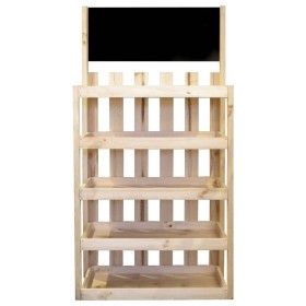 5 Shelf Display with Chalkboard