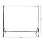 Budget Metal Garment Display Rail - Black