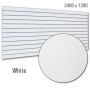 Slat Panel 1200x2400, 100mm White