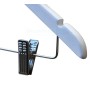 Adult Wood Shirt Hanger with Clips White