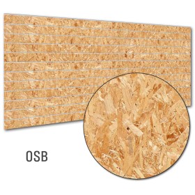 Slat Panel 1200x2400, 100mm OSB
