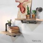 DIY Industrial Pipe Shelves Set of 2