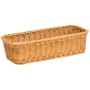 Grocery Display Rectangular Wicker Basket Narrow