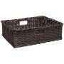 Grocery Display Rectangular Wicker Basket with Handles