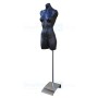 Female Plastic Torso with Base Black