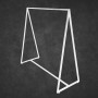 Triangle Clothing Rack BLACK