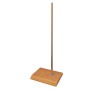 Rectangular Wood Base with pole for Plastic Torso