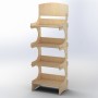 Rustic Shop Shelving Display SYDNEY 4 Tier