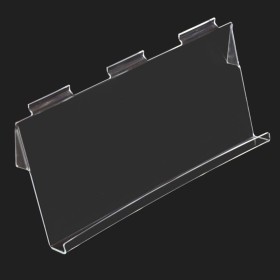 Angled Slatwall Acrylic Shelf 59cm