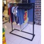 Boutique Slim Rack with Square Base Black