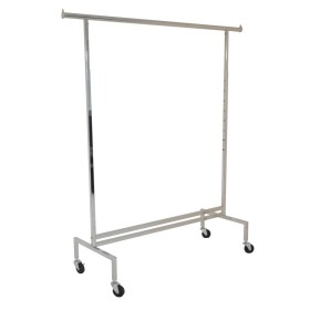 Heavy Duty Straight Clothing Rack Chrome