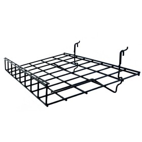 Angled Wire Shelf with Lip
