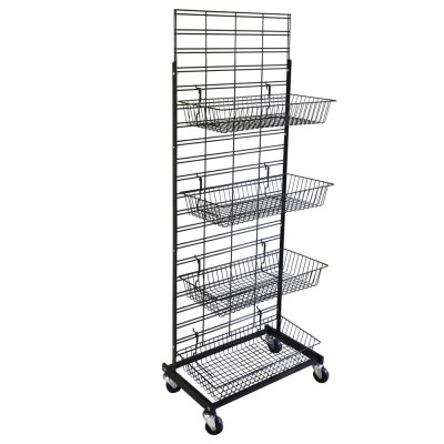 Single or Double Sided Basket Salesman Stand