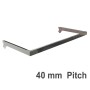 Wall Strip Hang Rail Chrome 40mm Pitch
